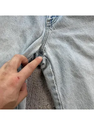 Vintage Levis 550 Orange Tab Light Wash Tapered Jeans Made in USA Womens 7 24x30 thumbnail 7