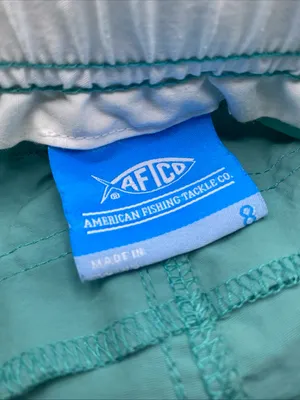 AFTCO American Fishing Tackle Co. Teal Blue Fishing Shorts Women's 8 Outdoor thumbnail 4
