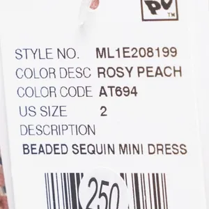Liv Foster - Rosy‎ Peach Sequin Draped Plunge V-Neck Mini Dress thumbnail 16