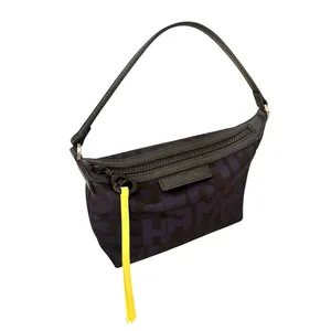 Longchamp Le Pliage LGP Nylon Pouch Clutch Black Navy thumbnail 2