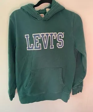 Levi’s hoodie size small color green and blue thumbnail 1