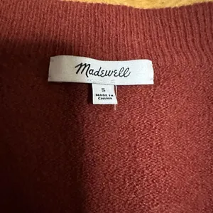 Madewell Bartlett orange sweater wool alpaca blend small thumbnail 6