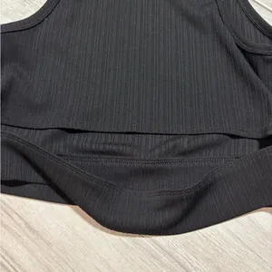 Helmut Lang Black Sleeveless Women's ribbed‎ tank size large thumbnail 13