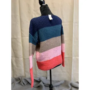 NWT Old Navy Sweater XS Stripes Blue Pink Orange thumbnail 5