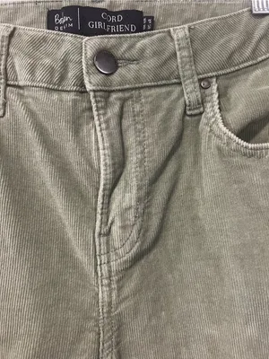 Boden Green Girlfriend Denim Corduroy Mid rise pants size 6 regular thumbnail 7