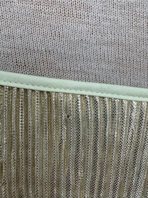 Victoria’s Secret Logo Straps shine gold crop camo pleated tank size S thumbnail 4