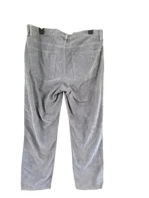 Women's J.Crew Corduroy Straight Leg Pants Size 32 Grey thumbnail 11