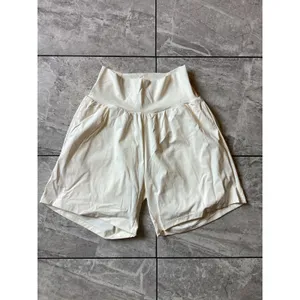 Halara NWOT Women Cream High Waisted Active Shorts with Pockets Off White Size M thumbnail 3