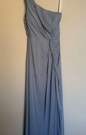 Aritzia One-Shoulder Blue Dress thumbnail 1
