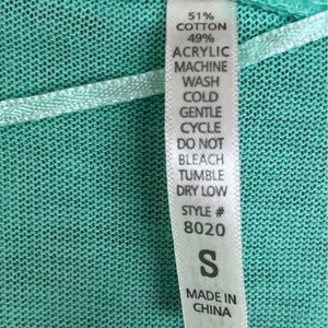 Col-Story Green V-Neck Long-Sleeve Cardigan thumbnail 5