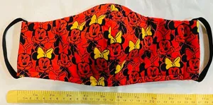 😷 Handmade Minnie Mouse Face Mask thumbnail 1
