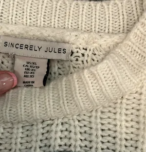 Sincerely Jules Striped Crochet Sweater thumbnail 2