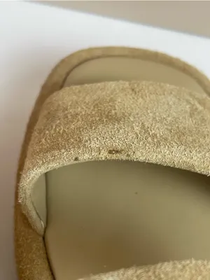 Steve Madden BARONI Natural Suede Leather Platform Sandals Beige Sz 7 Minimalist thumbnail 7