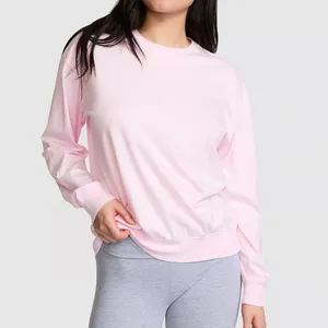 Pink Pima Cotton‎ Club Long-Sleeve Tee thumbnail 3