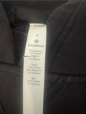 Lululemon All Yours Hoodie Graphic Black Tonal Logo Pullover Sweatshirt Size 4 thumbnail 10