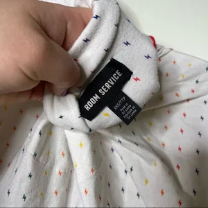 ROOM SERVICE PJS Women's Rainbow Short sleeve Pajama top only size XXS $68.00 thumbnail 6