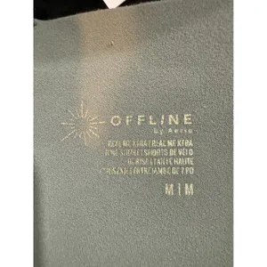 OFFLINE by Aerie Real Me Xtra High Waisted Bike Shorts Olive Green 7" Inseam M thumbnail 4