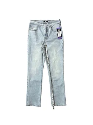 FRYE High Rise Straight Leg Relaxed Fit Cuffed Uncuffed Jean Blue Denim Sz 4/27 thumbnail 10