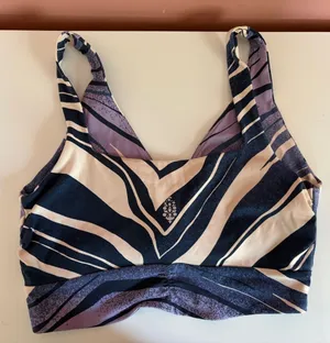 Free People Navy, Cream & Lavender Printed Tank thumbnail 1
