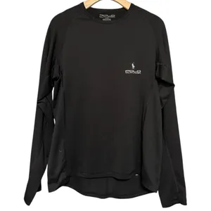 Polo Ralph Lauren Women’s Size M Black Base Layer Long Sleeve Performance Shirt thumbnail 2