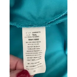 Butter Soft Women Scrub Top‎ S Teal Medical Uniform Nurse Workwear Dental Casual thumbnail 8