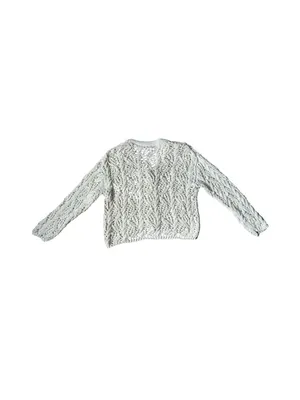 Cable Knit Cardigan Coquette‎ Comfortable Cozy Stretch Bohemian Beach Resortwear thumbnail 2