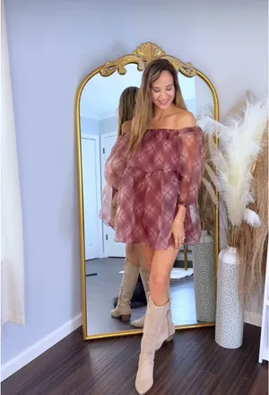 NWOT Vici Strapless Chiffon Mini Dress thumbnail 3