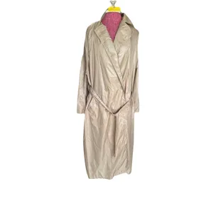 THE TOTES COAT Tan Button Up Midi Water Repellent Vintage Style One Size thumbnail 3
