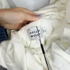 NWT Hello Molly White Bridal Frill Midi Dress | Idolise | Size Small thumbnail 8