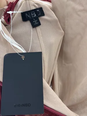 NBD Nalani Corset Maxi Dress in Oxblood thumbnail 5