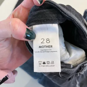 Mother Denim Undone‎ Hem Looker Ankle Jeans in Stealing Shadows size 28 thumbnail 8
