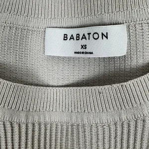 Babaton Ribbed Knit Muscle‎ Tank Top Beige Crew Neck Sleeveless XS thumbnail 3