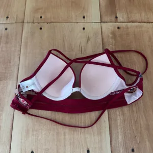 Shade & Shore Boho Geometric Push‎ Up Bikini Top 34B Underwire Strappy Back thumbnail 2