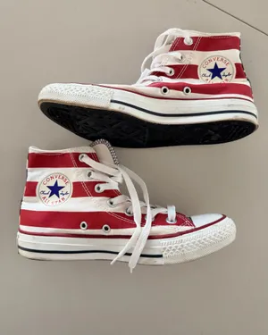 VINTAGE: Converse | Chuck Taylor All-Star high tops, Stars & Stripes. Size: 4.5/Men, 6.5/Women thumbnail 13
