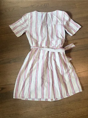 Abercrombie and Fitch NWT Cotton Striped Midi Dress: Size Small thumbnail 8
