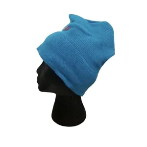 Vintage 1990's Steamboat Ski Resort Hat Cap Nylon Beanie Toque Teal Embroidered thumbnail 3