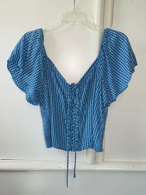 SO Blue Gingham Lace thumbnail 2