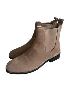 FIND Tan Suede Flat Ankle Boots Size 8.5 / 39 thumbnail 6