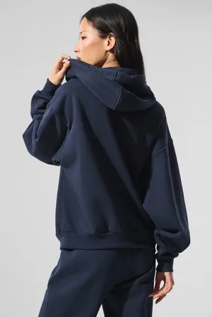 Alo Accolade Hoodie Navy Yoga Medium thumbnail 2