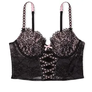 Victorias Secret Dream Angels Lightly-Lined Heritage Ribbon Slot Bra top M-DD thumbnail 1