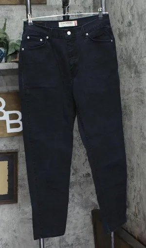 Levi's Womens Vintage Y2K 512 Slim Fit Tapered Leg Jeans Black Wash 14M thumbnail 1