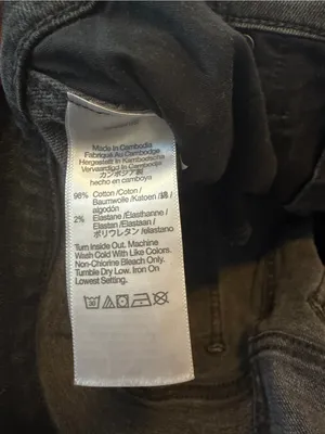 Madewell Stove Pipe Jeans 31 Armand Wash Black Faded thumbnail 8