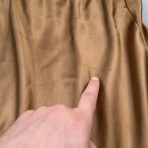 Pretty Garden Bronze Skirt Womens S Satin A-Line Midi Casual Party Gold Cute thumbnail 8