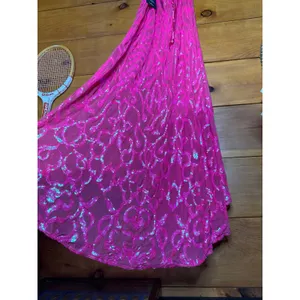NWT Lulus Perfect Enchantment Hot Pink Sequin Lace-Up Mermaid Maxi Dress Ball XL thumbnail 7