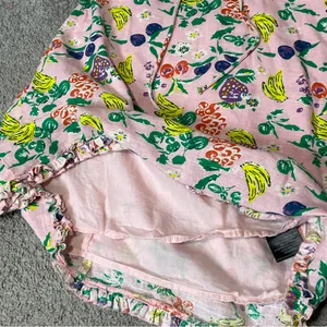 Urban Outfitters Womens Pink Fruit Print Lace Up Mini Babydoll‎ Dress Size XS thumbnail 12