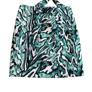 Zara Collection Teal Abstract Animal‎ Print Cutout Halter Mini Dress Small thumbnail 9