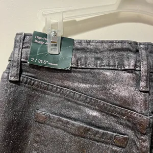 Wild Fable Women's Metallic Gray High Rise Jeans thumbnail 4