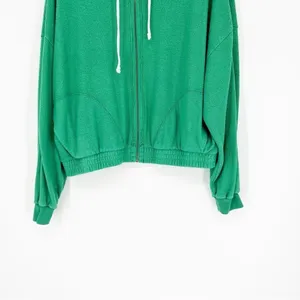 Urban Outfitters Out From Under Terry Zip Jacket Women's Size S Green Loungewear thumbnail 6
