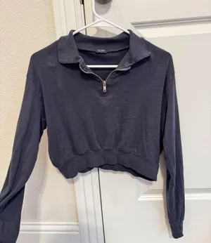 John Galt Half-Zip cropped Sweater thumbnail 1