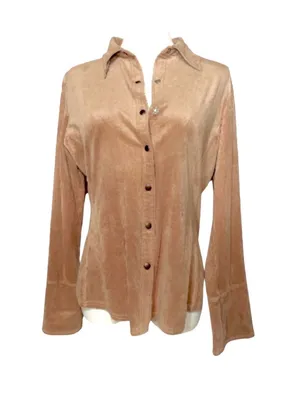 Victoria’s Secret MODA Faux Suede LS Shirt thumbnail 1